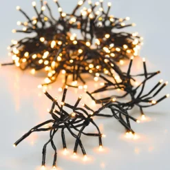 KOOPMAN Ghirlande Di Luci-Ghirlanda luminosa 15 m 2016 LED cavo nero Boa Bianco extra caldo
