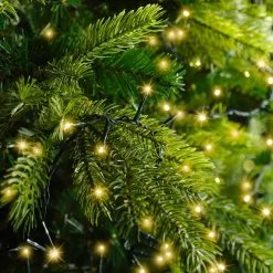 KAEMINGK Ghirlande Di Luci-Ghirlanda luminosa 7,50 m 350 LED cavo verde Luxe Bianco caldo Champagne