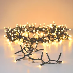 KAEMINGK Ghirlande Di Luci-Ghirlanda luminosa 7,50 m 350 LED cavo verde Luxe Bianco caldo Champagne
