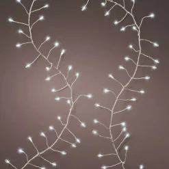 KAEMINGK Ghirlande Di Luci-Ghirlanda luminosa 12 m 960 Micro LED cavo argento Luxe Bianco freddo