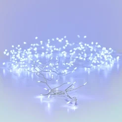 KAEMINGK Ghirlande Di Luci-Ghirlanda luminosa 6 m 480 Micro LED cavo argento Luxe Bianco freddo