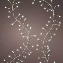 KAEMINGK Ghirlande Di Luci-Ghirlanda luminosa 6 m 480 Micro LED cavo argento Luxe Bianco freddo