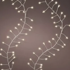 KAEMINGK Ghirlande Di Luci-Ghirlanda luminosa 18 m 1440 Micro LED cavo argento Luxe Bianco caldo