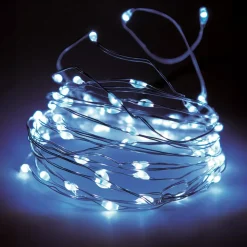 KOOPMAN Guilande Di Luci Grande Lunghezza|Ghirlande Di Luci-Ghirlanda luminosa 32 m 320 Micro LED Filo d'argento