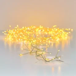 KAEMINGK Ghirlande Di Luci-Ghirlanda luminosa 6 m 480 Micro LED cavo oro Luxe bicolore Bianco caldo e freddo