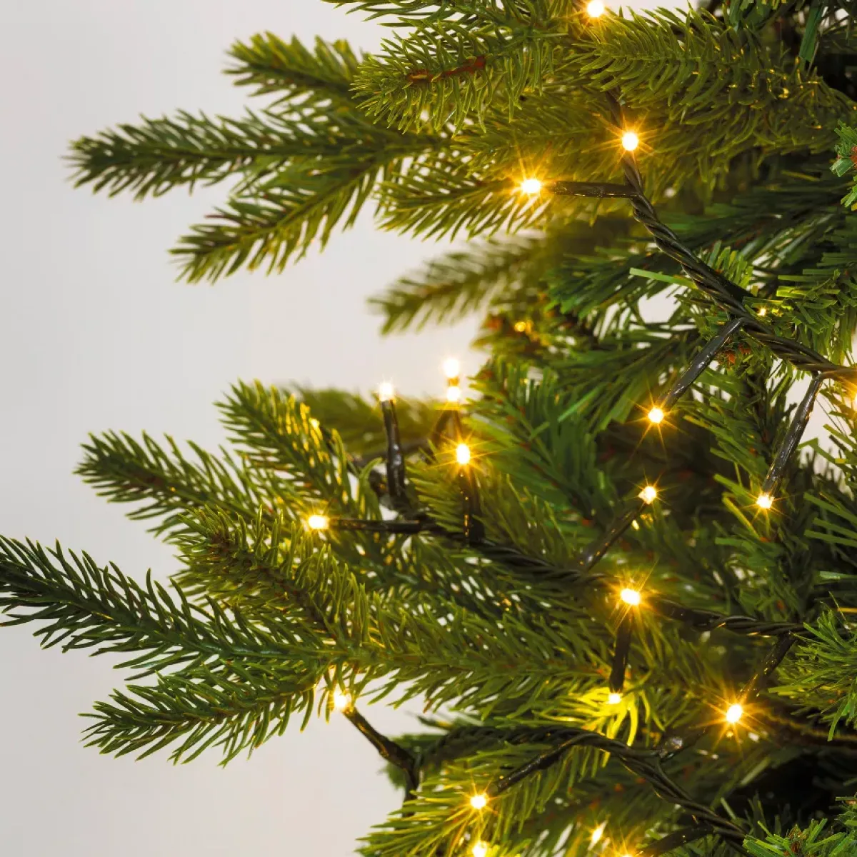 KAEMINGK Ghirlande Di Luci-Ghirlanda luminosa 12 m 960 Micro LED cavo nero Luxe Bianco caldo