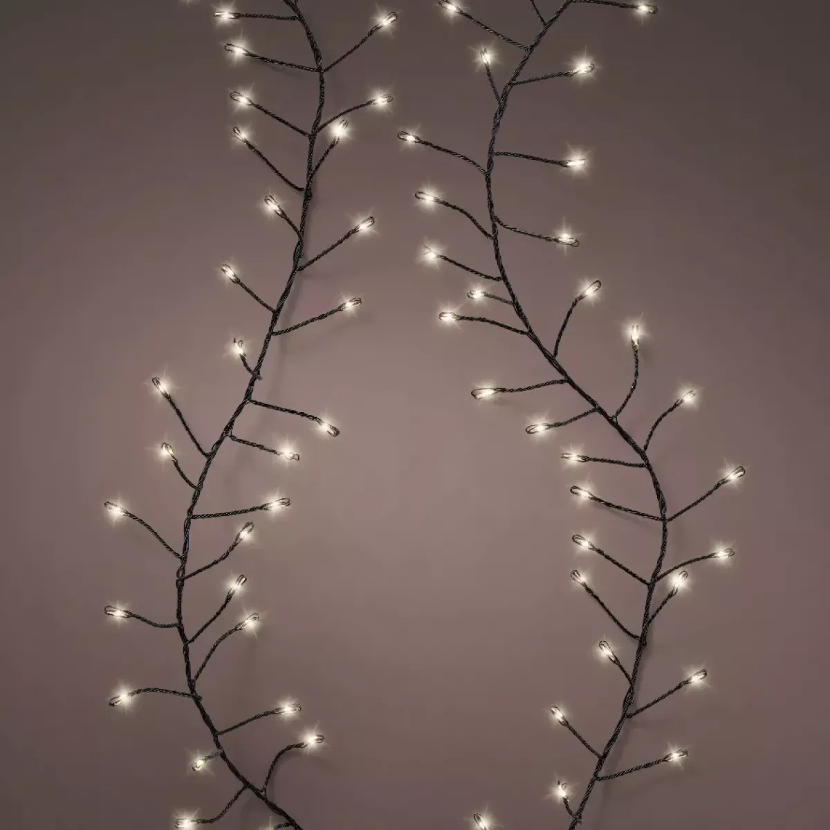 KAEMINGK Ghirlande Di Luci-Ghirlanda luminosa 12 m 960 Micro LED cavo nero Luxe Bianco caldo