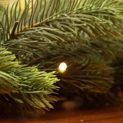 EMINZA Ghirlanda In Abete Artificiale-Ghirlanda luminosa per albero di Natale 50 Led (270 cm - D30) Manitoba Bianco caldo