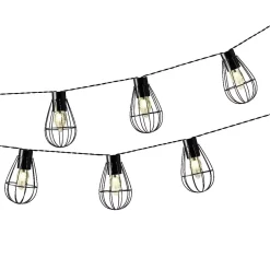 #N/A Luci Per Esterno-Ghirlanda luminosa solare Gabbia 3,5 m - Bianco caldo 8 LED