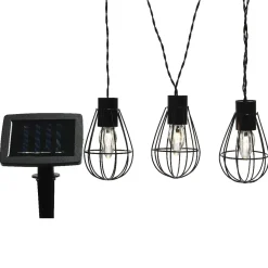 #N/A Luci Per Esterno-Ghirlanda luminosa solare Gabbia 3,5 m - Bianco caldo 8 LED