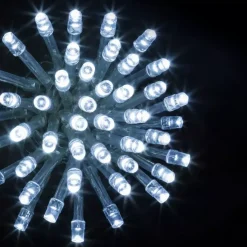 Feeric Lights & Christmas Guilande Di Luci Grande Lunghezza|Ghirlande Di Luci-Ghirlanda luminosa Timer 30 m Bianco freddo 300 LED CT