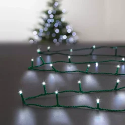 Feeric Lights & Christmas Guilande Di Luci Grande Lunghezza|Ghirlande Di Luci-Ghirlanda luminosa Timer 50 m Bianco freddo 500 LED CV