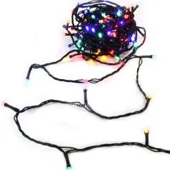 Feeric Lights & Christmas Ghirlande Di Luci-Ghirlanda luminosa Timer 10 m Multicolore 100 LED CV