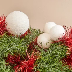 JJA Ghirlanda In Abete Artificiale-Ghirlanda per albero di Natale (270 cm) Festività  e Verde