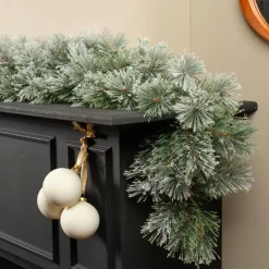KAEMINGK Ghirlanda In Abete Artificiale|Alberi Di Natale Grande Dimensione-Ghirlanda per albero di Natale (270 - D25 cm) Bromley Verde innevato