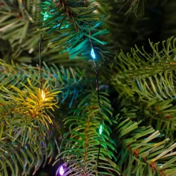 KAEMINGK Ghirlande Di Luci-Ghirlanda tenda per albero 1,80 m 408 Micro LED cavo verde Multicolore pastello