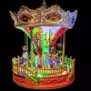 KAEMINGK Villaggio Di Natale Luminoso-Giostra carosello luminosa e musicale a pile D'antan