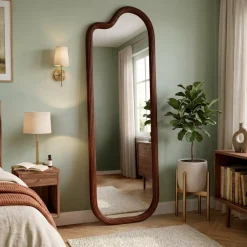 EMINZA Specchi-Grande specchio da appoggio in (H173 cm) Calcutta scuro