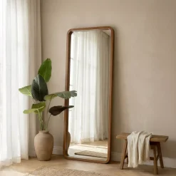 EMINZA Specchi-Grande specchio da parete con cornice in legno (173 cm) Ibanez