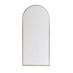 EMINZA Specchi-Grande specchio da parete in metallo (Alt 180 cm) Dallas Dorato
