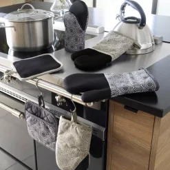 Guanto da cucina ambidestro in cotone (30x18 cm) Alveis Grigio antracite