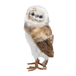 KOOPMAN Babbo Natale Animali E Personaggi-Gufo natalizio da posizionare (H49 cm) Pipa piumaggio