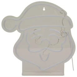 JJA Decorazioni E Oggetti Natalizi|Oggetti Decorativi E Illuminati-Insegna luminosa USB (H35 cm) Neon Testa di Babbo Natale