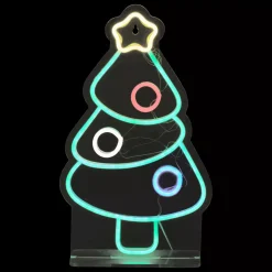 JJA Decorazioni E Oggetti Natalizi|Oggetti Decorativi E Illuminati-Insegna luminosa USB (H40 cm) Neon Albero di Natale