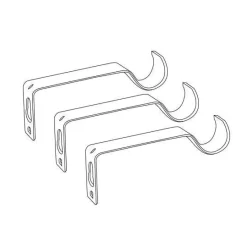 Kit asta per tenda estensibile (L120 - L210 cm / D19 mm) Facette Bianco opaco