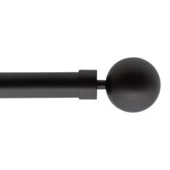 Kit asta tenda estensibile (L160 - L300 cm / D28 mm) Gaïa Nero opaco