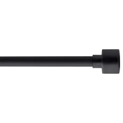 Kit asta tenda estensibile (L210 - L380 cm / D19 mm) Palermo Nero opaco