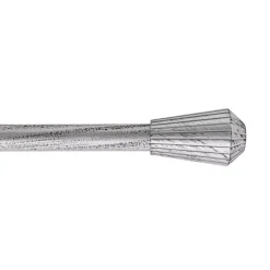 Kit asta tenda estensibile (L210 - L380 cm / D19 mm) Pise Grigio e nero