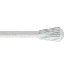 Kit asta tenda estensibile (L210 - L380 cm / D19 mm) Pisa Bianco e Oro