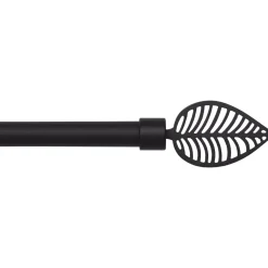 Kit di asta per tenda estensibile (L120 - L210 cm / D19 mm) Amazonia Nero opaco