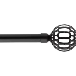 Kit di asta per tenda estensibile (L120 - L210 cm / D19 mm) Facette Nero opaco