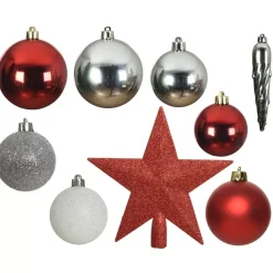 KAEMINGK Palline Di Natale-Kit di decorazioni di Natale Novae mix Bianco /