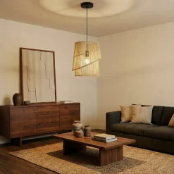 EMINZA Lampadari-Lampada a sospensione design in bambù (H36 cm) Alicante