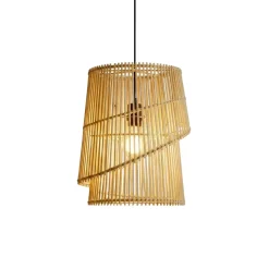 EMINZA Lampadari-Lampada a sospensione design in bambù (H36 cm) Alicante