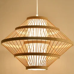 EMINZA Lampadari-Lampada a sospensione design in bambù (D50 cm) Marbella