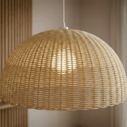 EMINZA Lampadari-Lampada a sospensione in bambù intrecciato (D60 cm) Eivissa
