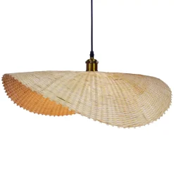 EMINZA Lampadari-Lampada a sospensione in bambù inrecciato (D60 cm) Calvià