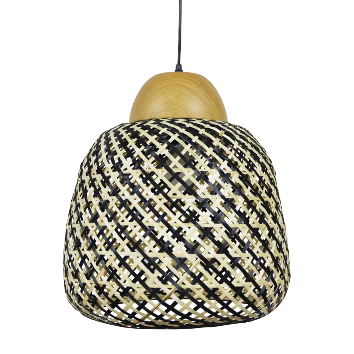 EMINZA Lampadari-Lampada a sospensione in bambù (D40 cm) Elda e naturale