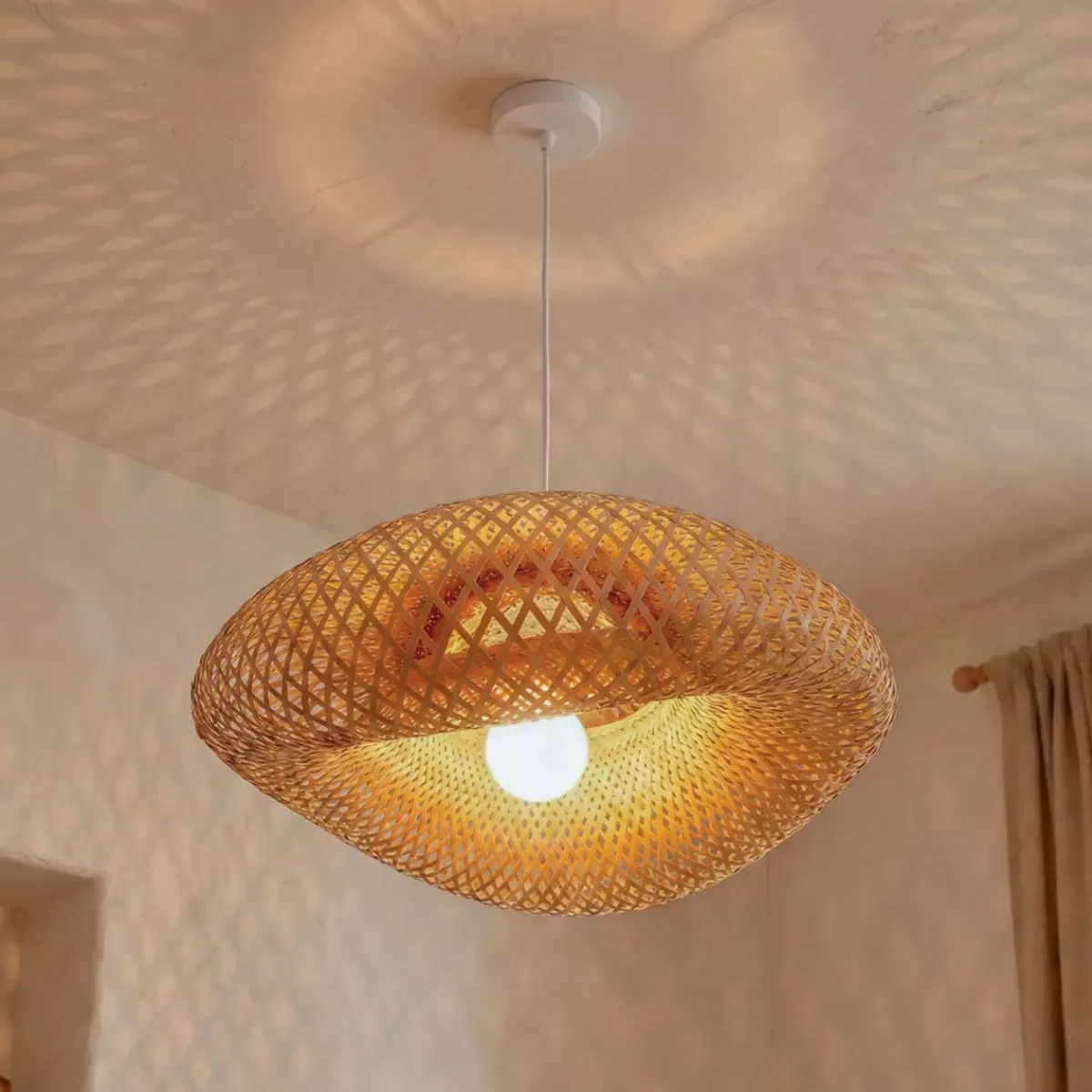 EMINZA Lampadari-Lampada a sospensione in bambù (D50 cm) Marinaly