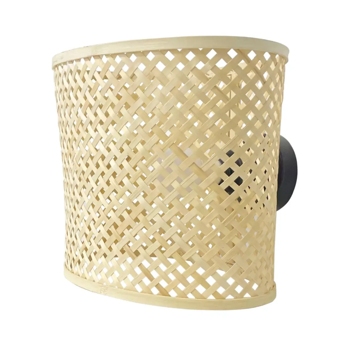 EMINZA Lampade Da Parete-Lampada da parete in bambù (H34 cm) Cadiz
