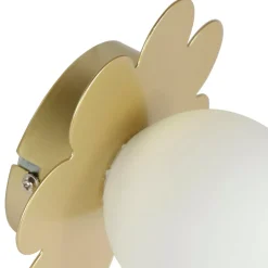 OSTARIA Lampade Da Parete-Lampada da parete metallo (D15 cm) Fiore Bianco e