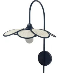 EMINZA Lampade Da Parete-Lampada da parete petalo in tessuto (H62 cm) Alava