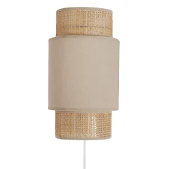 OSTARIA Lampade Da Parete-Lampada da parete rattan (H33 cm) Gigogne