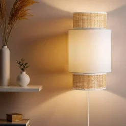 OSTARIA Lampade Da Parete-Lampada da parete rattan (H33 cm) Gigogne