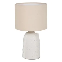 OSTARIA Lampade Da Tavolo-Lampada da tavolo ceramica e lino (H34,5 cm) Orecchio