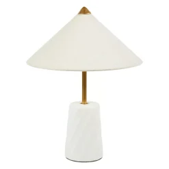 OSTARIA Lampade Da Tavolo-Lampada da tavolo ceramica (H37 cm) Meringa